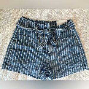 NWT American Eagle Striped Highest Rise Short - Size 10